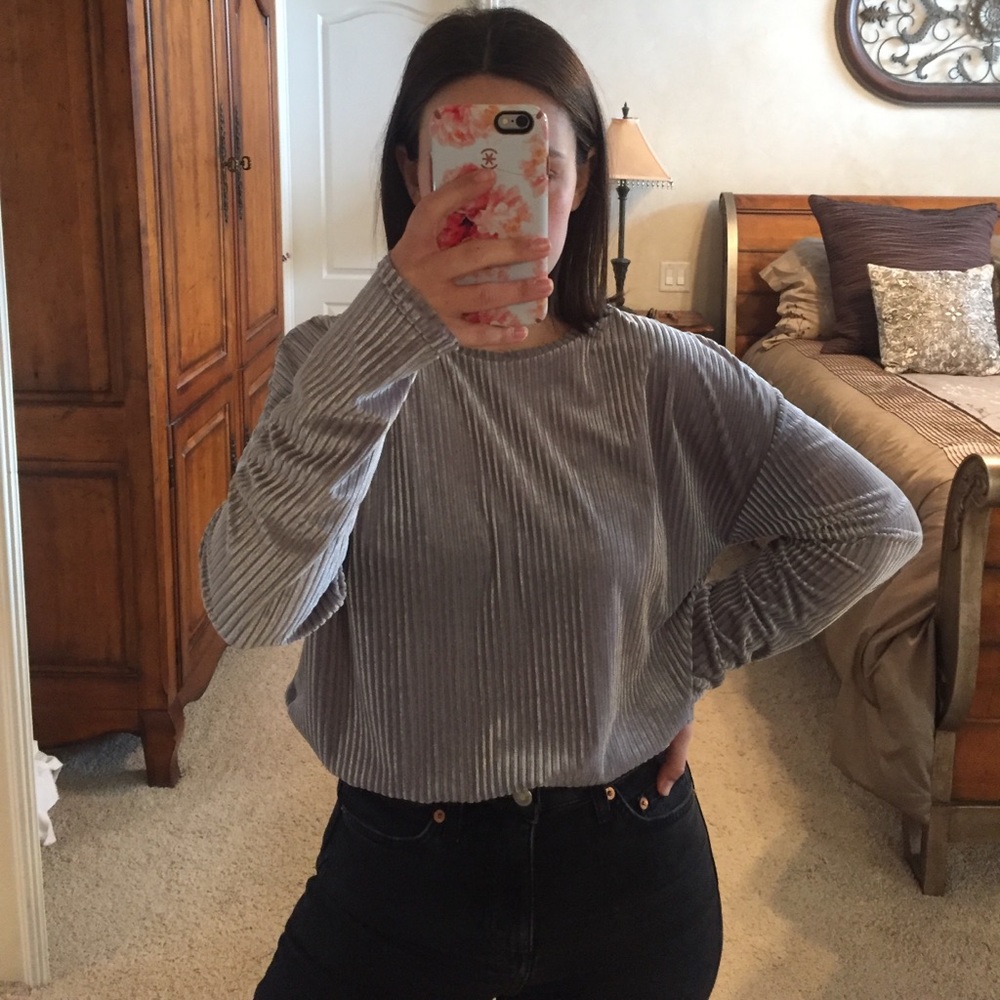 Zara Long Sleeved Crop Top